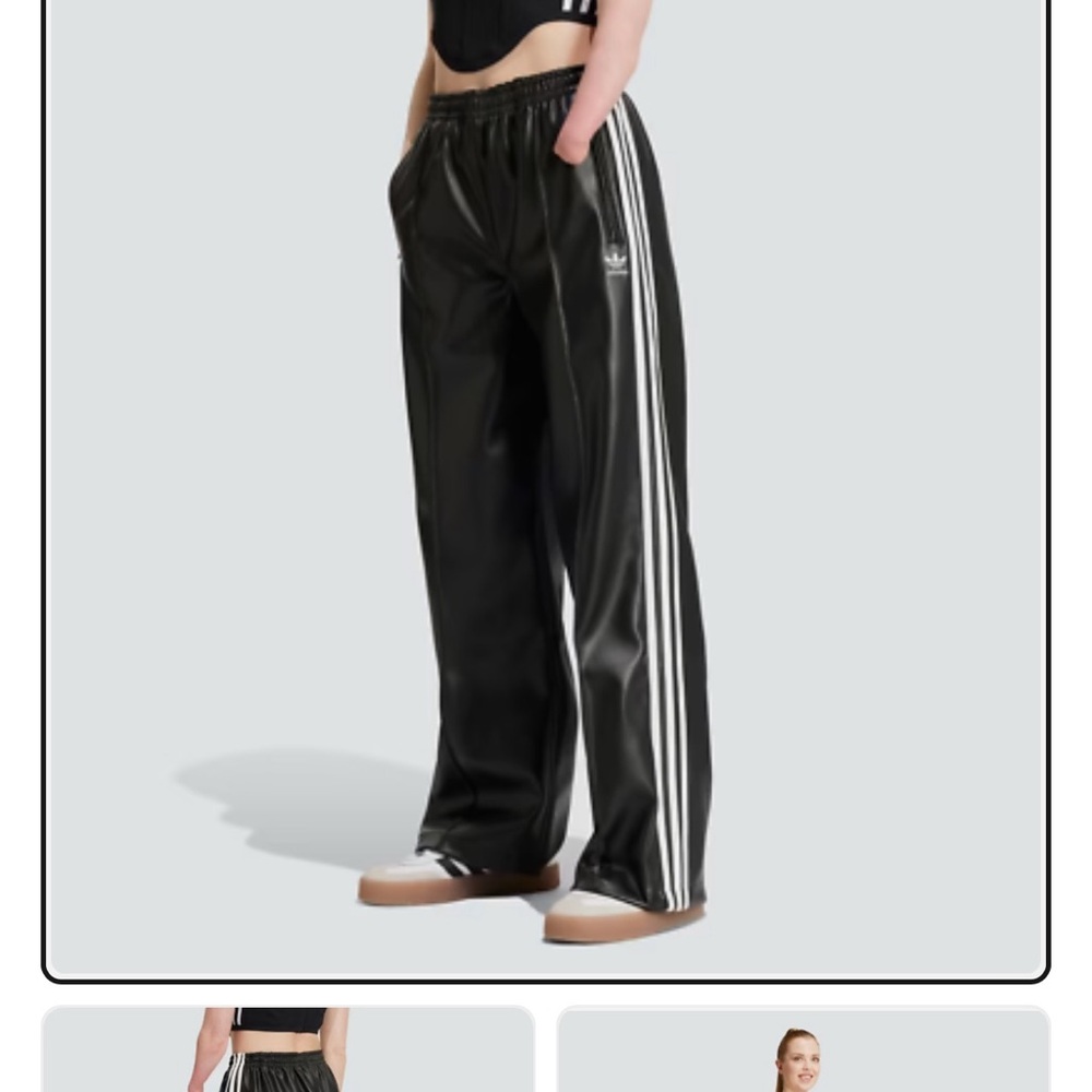 Adidas Firebird leather pants size L